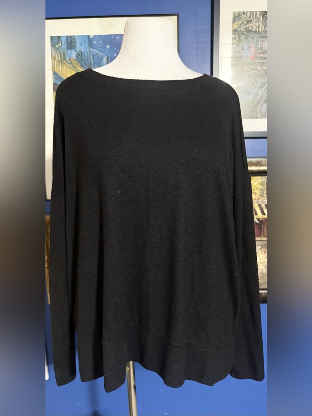 Lucky Brand Black Knit Pullover